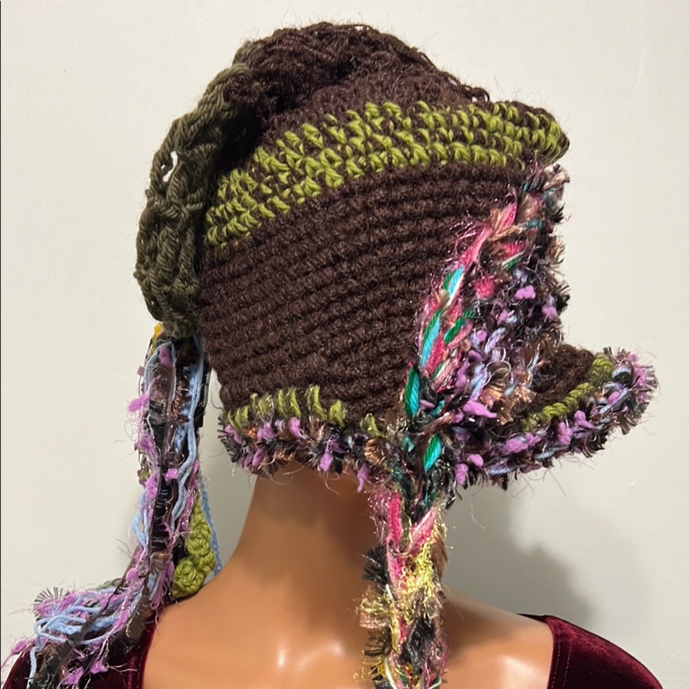 Handcrafted Multicolor Knit Hat - Picture 8 of 12